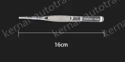 Stainless steel tweezers Straight round head (304 models) 16cm