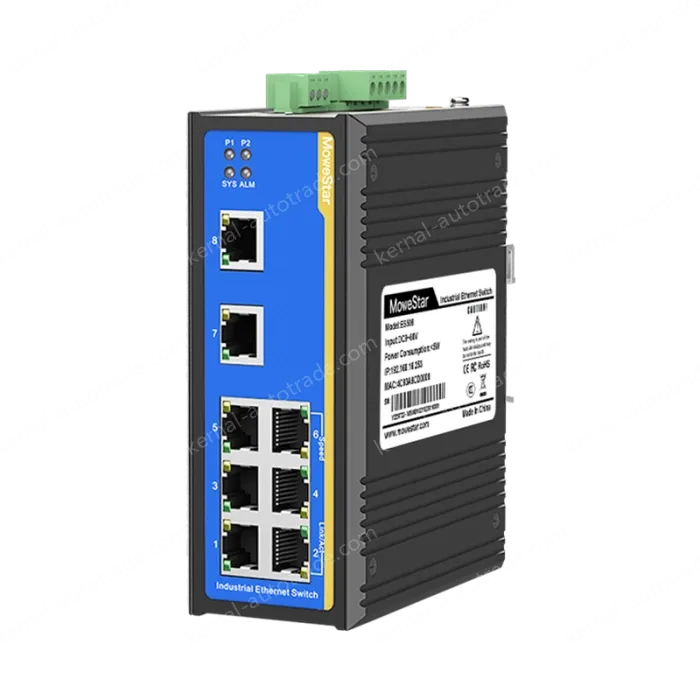 8 Ports 10/100M T(x) Din-Rail Managed Industrial Ethernet Switch