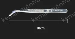 Stainless steel tweezers Curved round head (304 models) 18cm