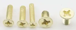 Golden Flat Head Screws M6*135