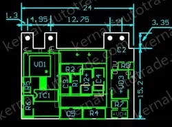 Small, safe isolated, regulated power supply switching power supply module 12V 1A
