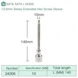 Dafei 10mm with a total length of 140mm-24306