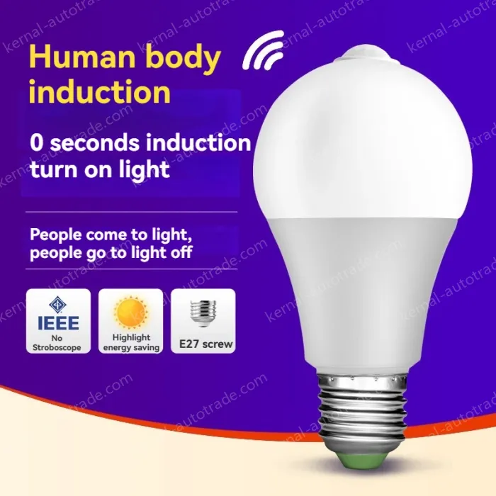 LED human body sensor light bulb-12W