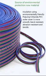 LED light connecting cable 16AWG*3 and (26/0.14TS)