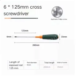 Phillips screwdriver 6*125
