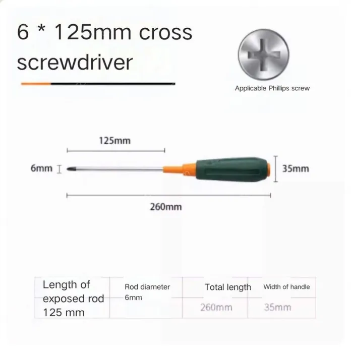 Phillips screwdriver 6*125