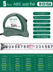 ABS anti-drop 5m ruler width 25mm-91315A
