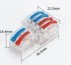 Quick terminal blocks-SPL-42 two-in, four-out transparent model