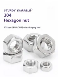 External hexagon nut 304 stainless steel-M1.6
