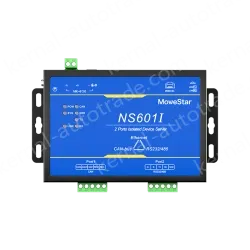 1 Port CAN-bus + 1*RS232/485 To Ethernet Opto-isolated Wall-mounted Ethernet CAN-bus Server