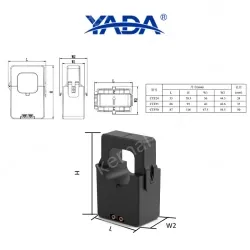 CTF50-600A/5A miniature open current transformer snap-on transformer for retrofitting