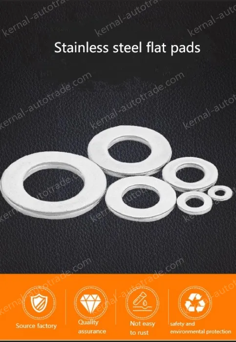 Gasket metal round flat gasket washer with hole five gold washer meson fastening washer