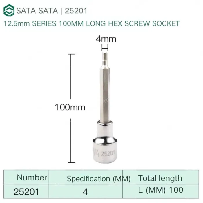 Dafei 4mm with a total length of 100mm-25201