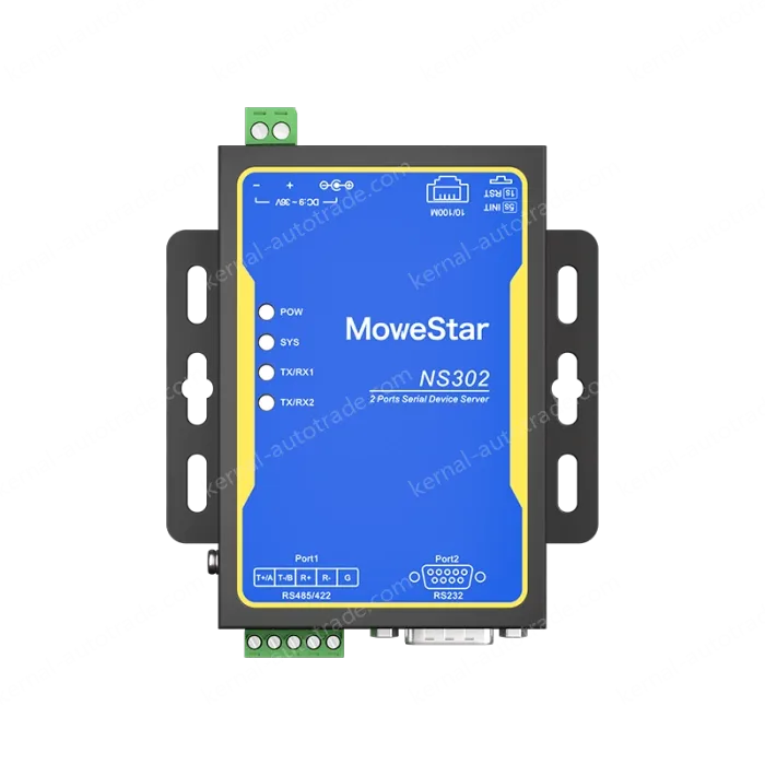 1 Port RS232 + 1 Port RS485/422 Serial to 100M Ethernet Server