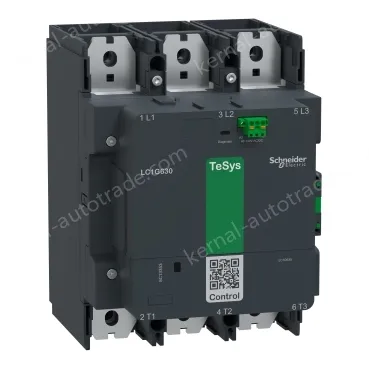 LC1G800EHEN Contactor, high power, TeSys Giga, 800A, std version, AC-1, <= 440V, 1050A, 3 pole/NO, 48-130VAC/DC coil