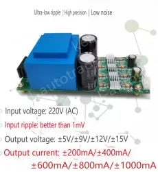 ACDC linear power supply 220V to positive and negative voltage &plusmn;9V &plusmn;600MA