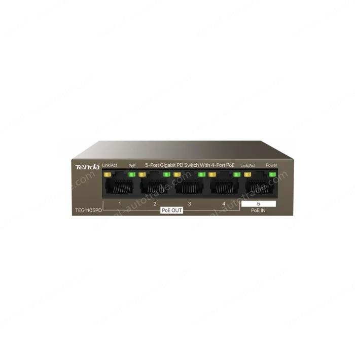 5-Port Gigabit PD Switch With 4-Port PoE