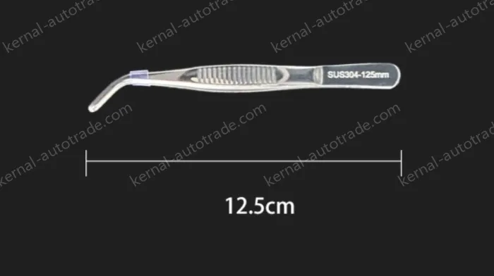 Stainless steel tweezers Curved round head (304 models) 12.5cm
