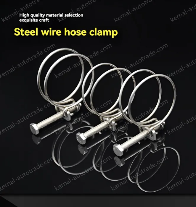 Double steel wire hose clamp 201 material 58-65*3 [wire diameter]