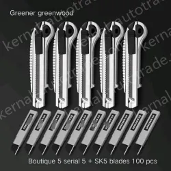 5 pieces of high-quality five consecutive shots + 5 alloy blades + 100 SK5 blades