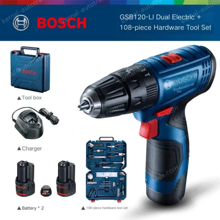 GSB 120 Twin Electric Blue 108-Piece Set