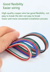 LED light connecting cable 26AWG*6 and (7/0.12TS)