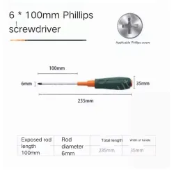 Phillips screwdriver 6*100
