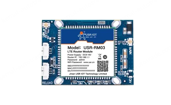 Dual-network port 4G wireless router module