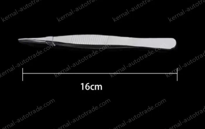 Stainless steel tweezers Straight tip (thick) 16cm