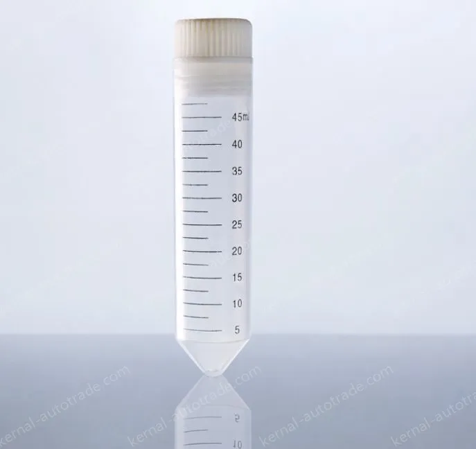 50ml straight round bottom - transparent screw caps 50pcs