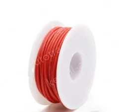Silicone high temperature cable 24AWG Red