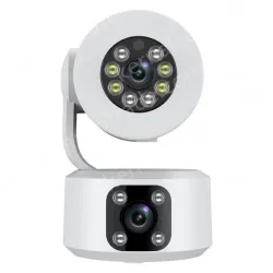 4MP-Full color night vision-Dual lens two-way voice camera