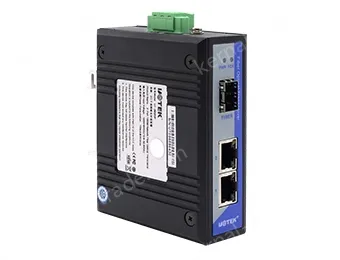UOTEK 2 Base-T Ethernet ports,1 Base- X optical port network fiber transceiver