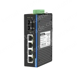 1 Port 100M F(x) + 4 Ports 10/100M T(x) Din-Rail Unmanaged Industrial Ethernet Switch