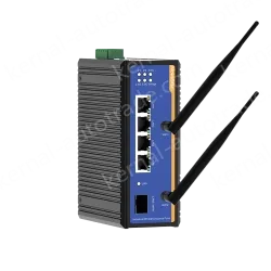 1 Port Gigabit SFP + 4 Ports Gigabit RJ45 Din-Rail Dual Band Wi-Fi6 Wireless Router