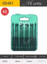 10Pcs single head cross #2 with a total length of 89mm-05461