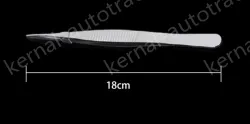 Stainless steel tweezers Straight tip (thick) 18cm