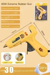 80W Extreme Glue Gun + 30 Glue Sticks