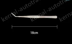 Stainless steel tweezers Curved tip (thick) 18cm
