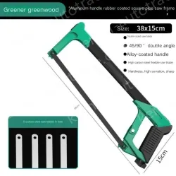 12 inch alloy square tube saw with 5 carbon steel saw blades The saw body can store the saw blades