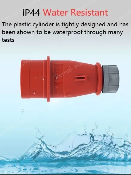 32A5 pole 400V surface mounting plug