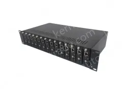 UOTEK UT-N602U14DP 14-slot Fiber Optic Transceiver Rack