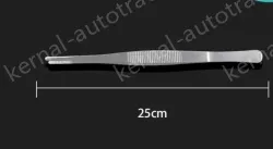 Stainless steel tweezers Straight round head (thick) 25cm