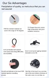 5 core 4 core 2 core sensor cable 28 AWG 2 pole