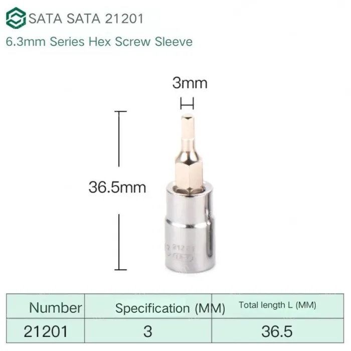 Xiaofei 3mm with a total length of 36.5mm-21201