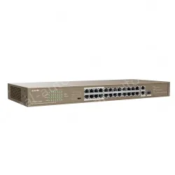 24FE+2GE/1SFP Rackmount Switch With 24-Port PoE