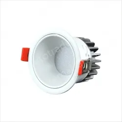 Downlight model: 7W white cup with an opening of 75mm 5000K Preh chip + isolated driver