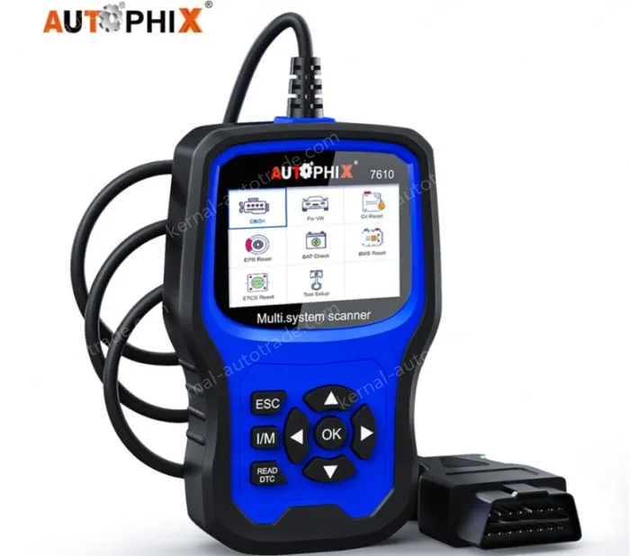 Fault code Autophix 7610 OBD2 scanning diagnostic tool VW/AUDI full system tester